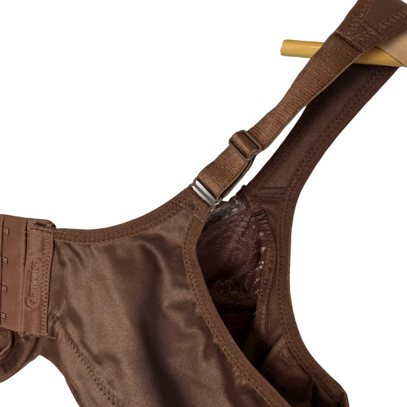 Glamorise Size 42D Full Figure Wonderwire Back Close Bra Comfort Mocha 1896LS - Picture 8 of 11